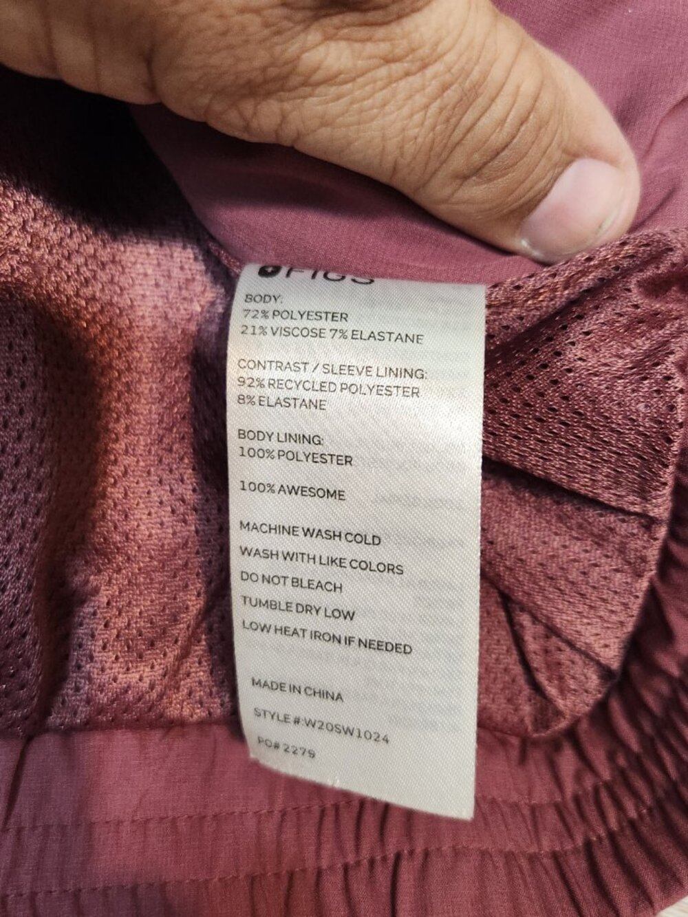 FIGS Women’s Purple Sydney Performance Scrub Jacket Size L Technical Collection - Picture 10 of 16